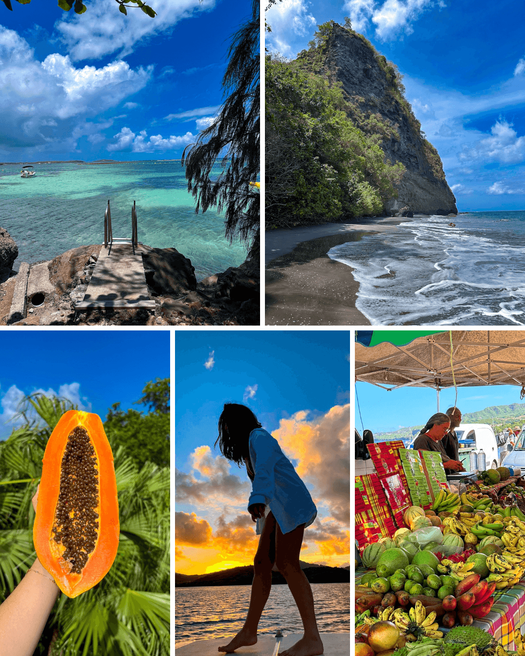 Martinique photo mosaic for the interactive map