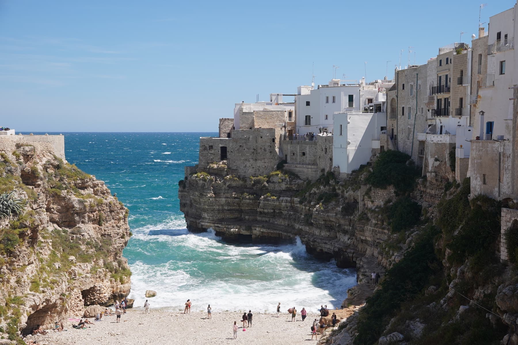 Village and sea in Puglia