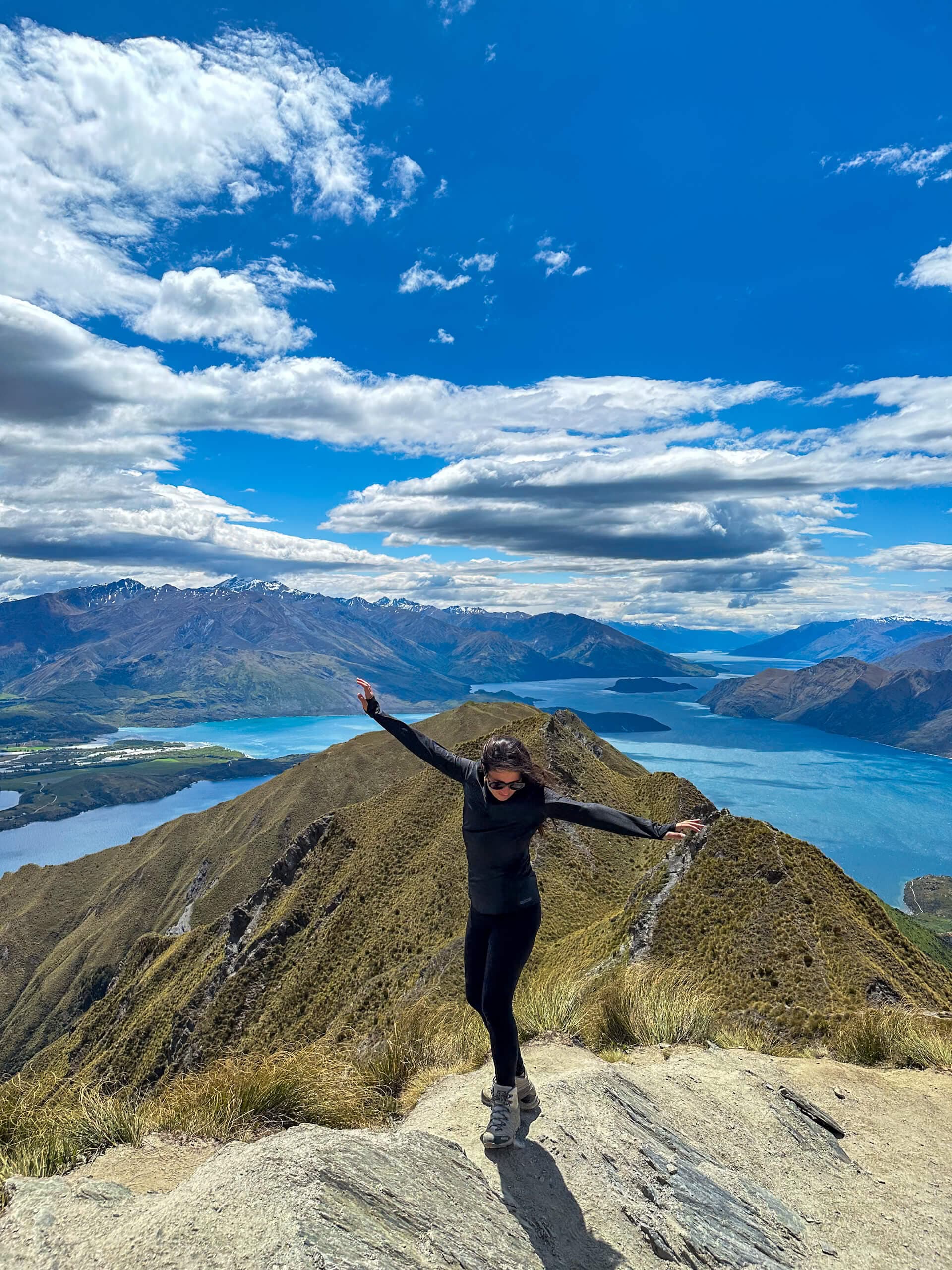 Summit of Roys Peak in New Zealand
