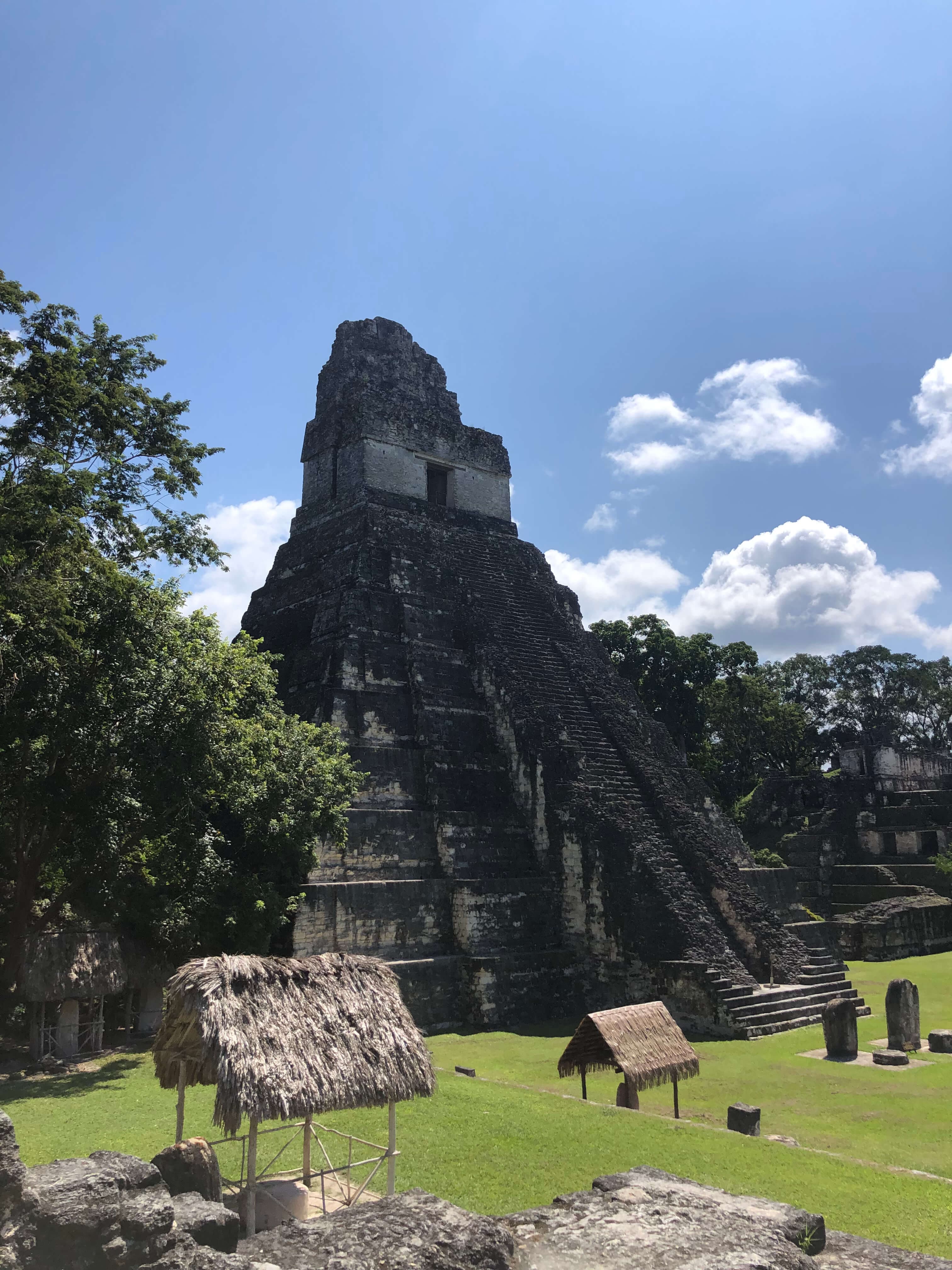 Mayan temple of Tikal rising from the jungle in Guatemala