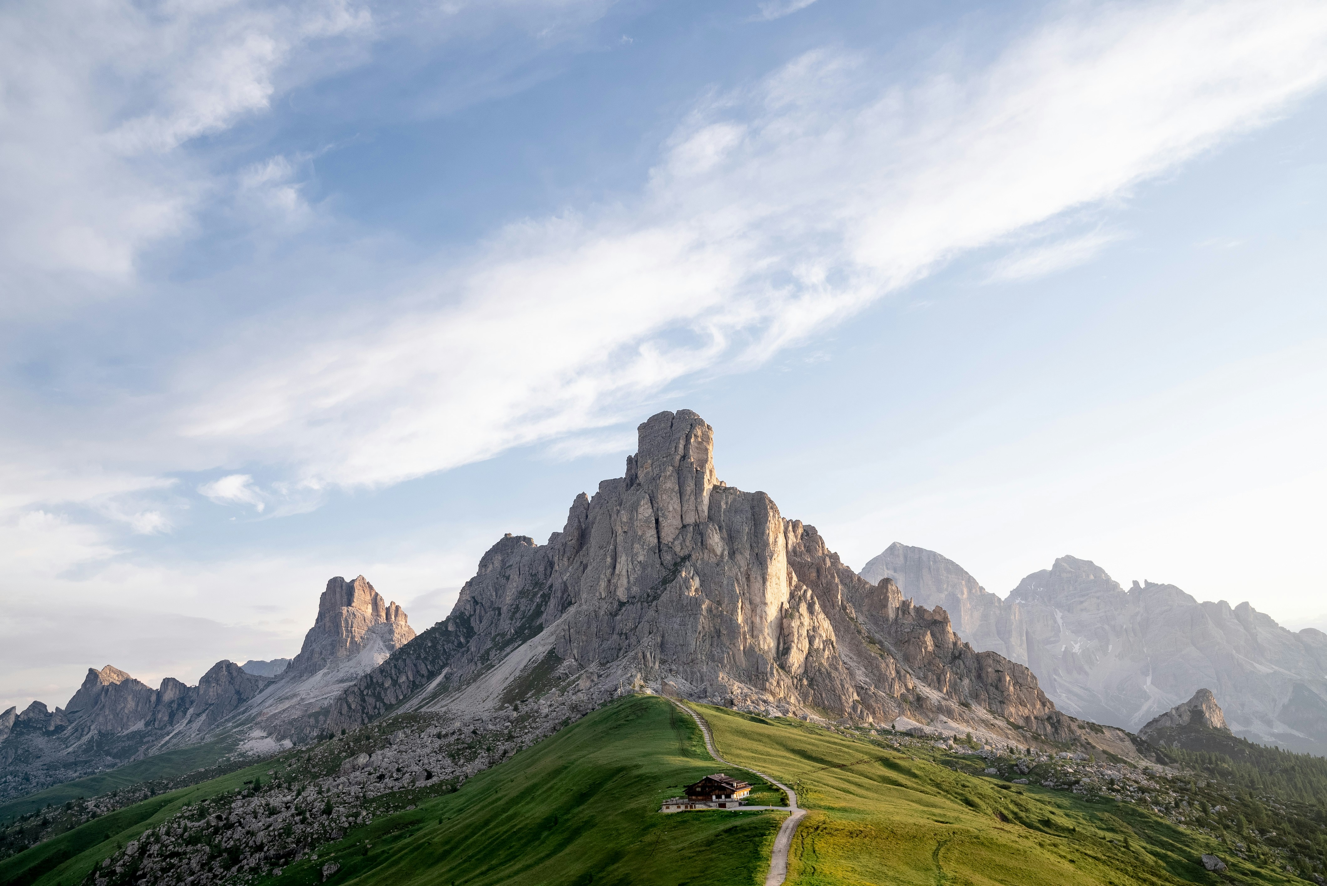 Paysage de montagnes dans les Dolomites en Italie